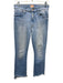 Mother Size 27 Light Wash Cotton Denim High Rise Faded Pockets Raw Hem Jeans Light Wash / 27