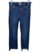 Frame Size 27 Dark Wash Cotton Denim High Rise Raw Hem Pockets Boot Jeans Dark Wash / 27