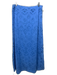 Figue Size 12 Light Blue Cotton Eyelet Embroidered Side Zip Maxi Skirt Light Blue / 12