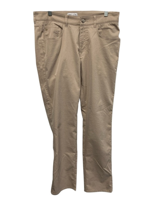 Peter Millar Size 32 Beige Cotton Blend Solid Slim Khakis Men's Pants Beige / 32