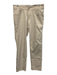 Peter Millar Size 32 Beige Cotton Blend Solid Slim Khakis Men's Pants Beige / 32