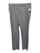 Peter Millar Size 35 Gray Cotton Blend Solid Slim Khakis Men's Pants Gray / 35