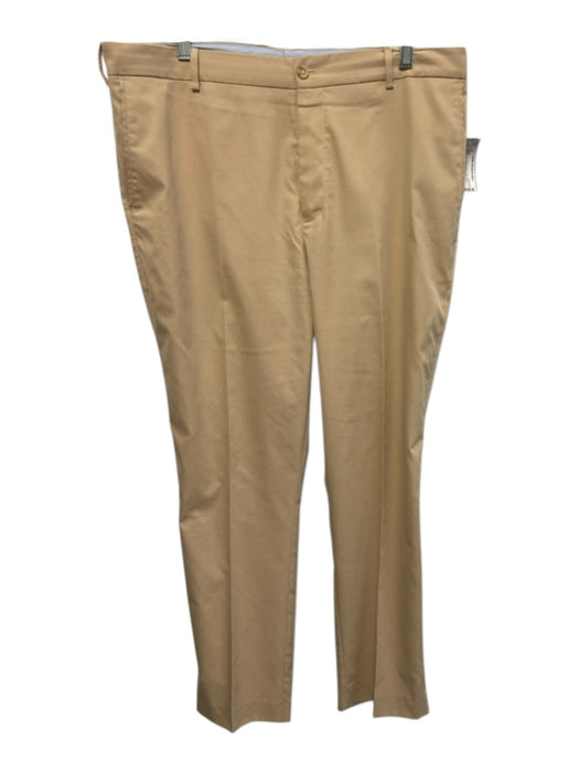 Peter Millar Size Est 35 Beige Cotton Blend Solid Slim Khakis Men's Pants Beige / Est 35