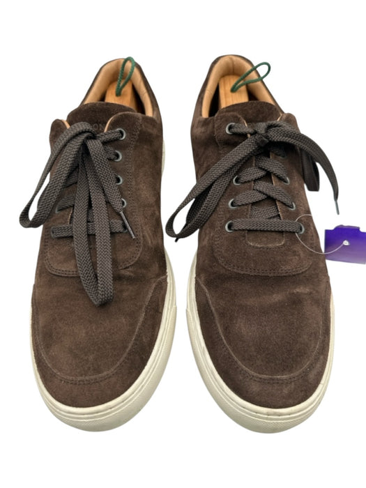 Harrys of London Shoe Size 44 Dark Brown Suede Solid Sneaker Men's Shoes Dark Brown / 44