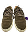 Harrys of London Shoe Size 44 Olive Green Suede Solid Sneaker Men's Shoes Olive Green / 44