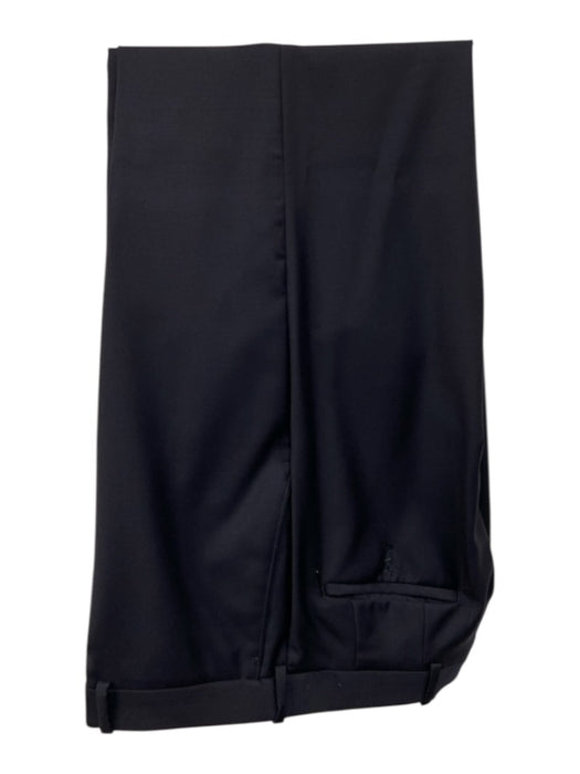 Peter Millar Navy Blue Wool Solid 2 Button Men's Suit Navy Blue / Est 42