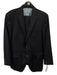 Peter Millar Navy Blue Wool Solid 2 Button Men's Suit Navy Blue / Est 42