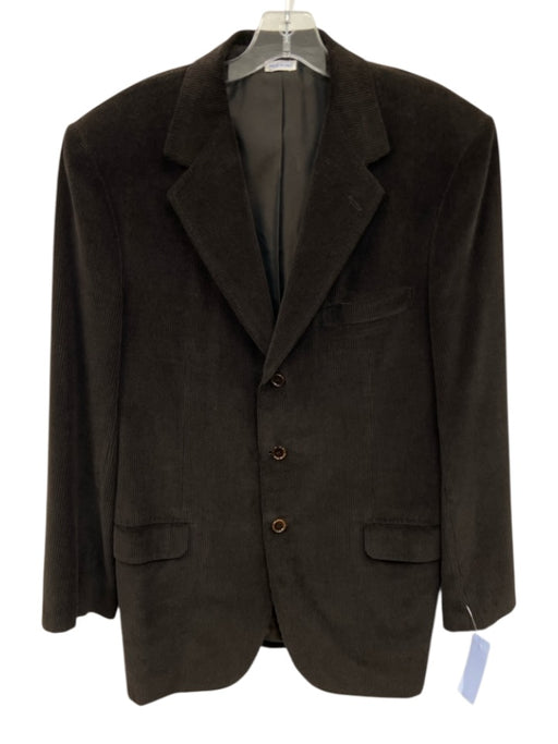 Brioni Vintage Brown Cotton Blend Cordouroy 3 button Men's Blazer Brown / 42
