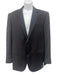 Zegna Like New Navy Blue Wool Solid Notch Lapel 2 Button Men's Suit Navy Blue / 54R