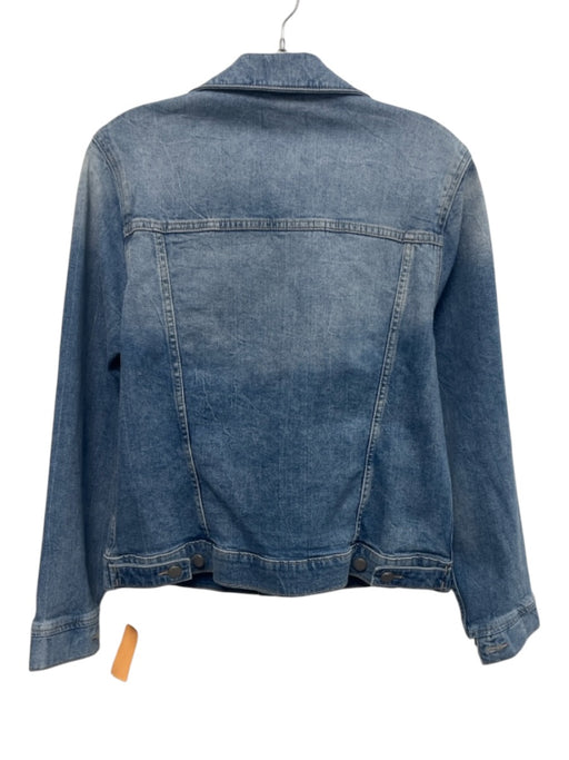 DL1961 Size S Medium light wash Cotton Blend Denim Button Front Collared Jacket Medium light wash / S