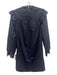 XiRENA Size XS Navy Blue Cotton Long Balloon Sleeve Ruffle Shoulder Detail Dress Navy Blue / XS