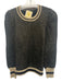 Emily McCarthy Size XS Black & Gold Acrylic & Wool Blend Metallic Thread Sweater Black & Gold / XS