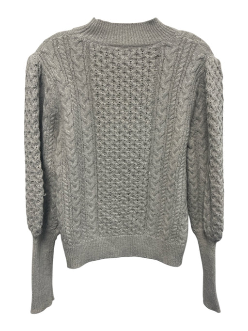 0 Degrees Celsius Size S Light Gray Acrylic & Wool Blend Metallic Thread Sweater Light Gray / S
