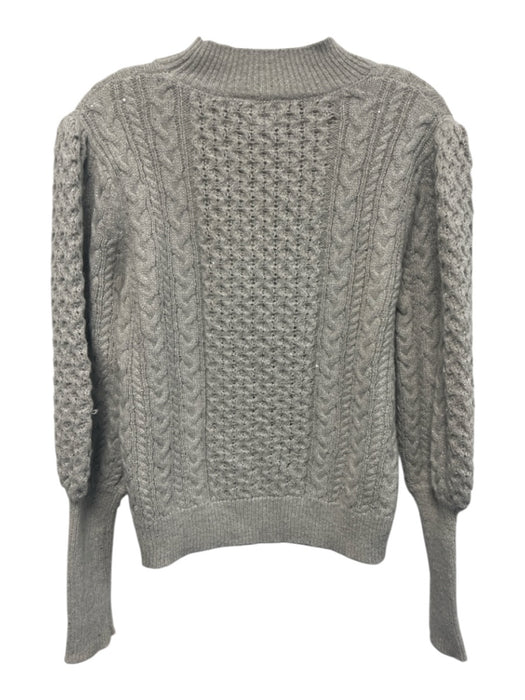 0 Degrees Celsius Size S Light Gray Acrylic & Wool Blend Metallic Thread Sweater Light Gray / S