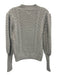 0 Degrees Celsius Size S Light Gray Acrylic & Wool Blend Metallic Thread Sweater Light Gray / S
