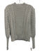 0 Degrees Celsius Size S Light Gray Acrylic & Wool Blend Metallic Thread Sweater Light Gray / S