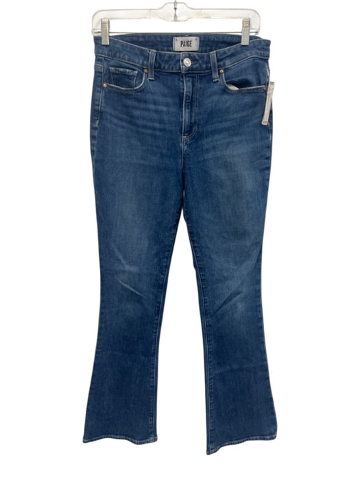 Paige Size 28 Medium Wash Cotton Blend Denim High Rise Button & Zip Fly Jeans Medium Wash / 28