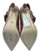 Badgley Mischka Shoe Size 8 Pinkish Brown textile upper Knot Detail Heeled Pumps Pinkish Brown / 8