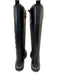 Tory Burch Shoe Size 8 Black Leather Upper Logo Side Zip Lug Sole Boots Black / 8