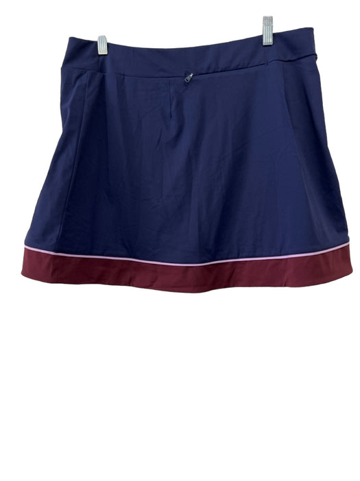 RLX Ralph Lauren Size XL Navy Blue Print Nylon Blend Tennis skirt Skirt Navy Blue Print / XL