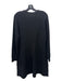 Pomander Place Size XL Black Acrylic Blend Knit Ribbed Hem high neck Dress Black / XL