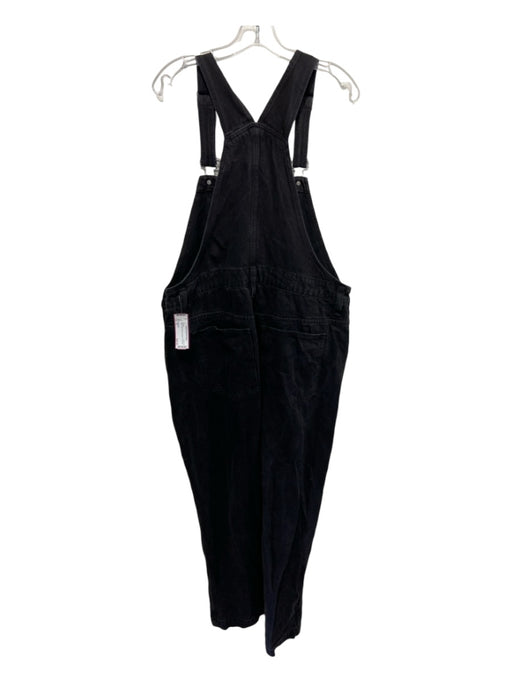 Madewell Size XL Black Cotton Denim Pockets Overalls Black / XL