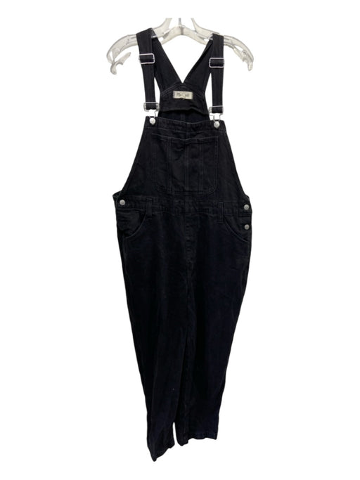 Madewell Size XL Black Cotton Denim Pockets Overalls Black / XL