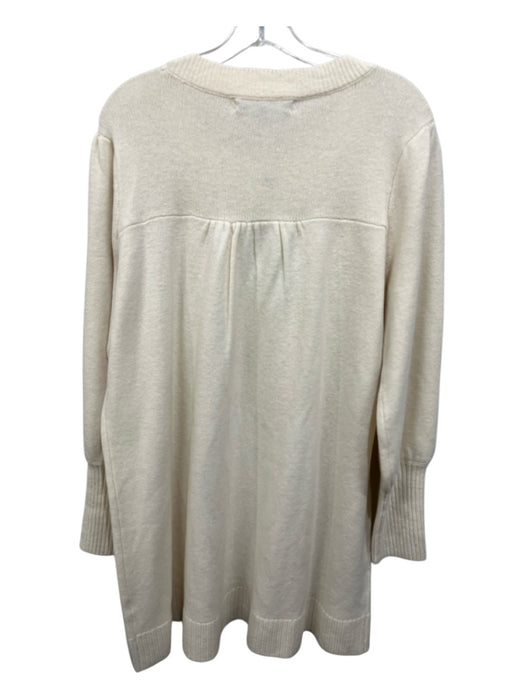 Hill House Size Large Cream Wool Long Sleeve Knit Sweater Dress Dress Cream / Large