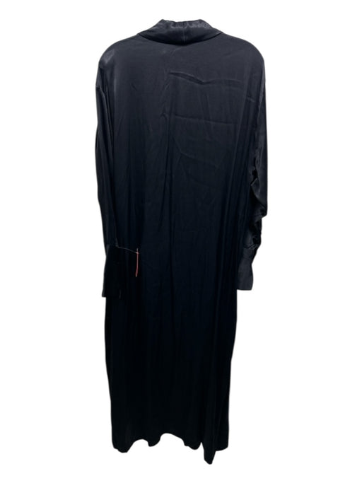 Weekday Size Large Black Rayon Kimono Robe Black / Large