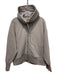 Cuyana Size XL Beige Supima Cotton Blend Zip Front Long Sleeve Hooded Jacket Beige / XL
