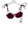 Agua Bendita Size S Red Polyamide Blend Tie Shoulders Beaded Detail Swimsuit Red / S