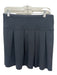 Wilfred Size S Black Cotton Blend Back Zip Pleated Mini Skirt Black / S