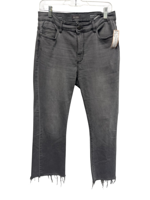 DL1961 Size 30 Grey Cotton Blend High Rise Boot Cut Zip Fly Jeans Grey / 30