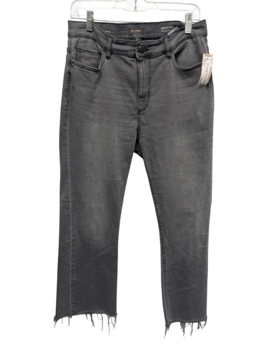 DL1961 Size 30 Grey Cotton Blend High Rise Boot Cut Zip Fly Jeans Grey / 30