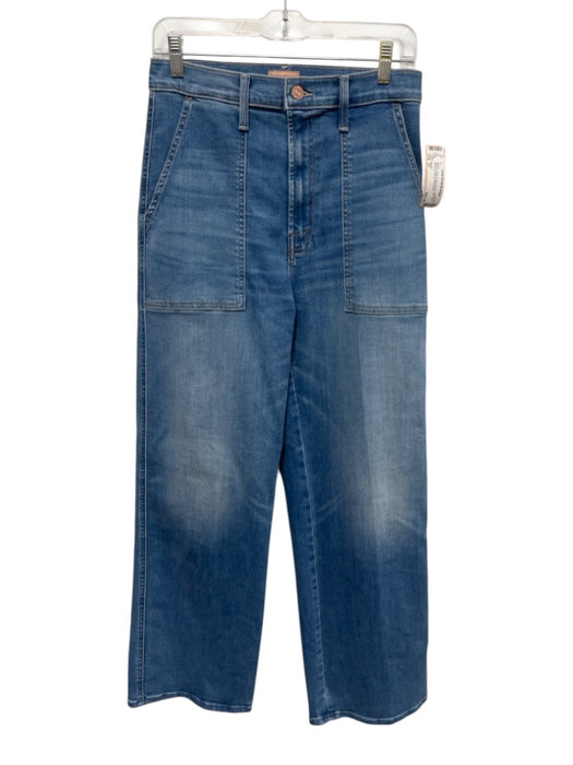 Mother Size 29 Medium Wash Cotton Blend High Rise Wide Leg Zip Fly Jeans Medium Wash / 29