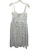 English Factory Size M White Polyester & Cotton Embroidered Hearts Midi Dress White / M