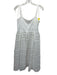 English Factory Size M White Polyester & Cotton Embroidered Hearts Midi Dress White / M