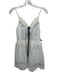 Intimately Free People Size M White & Blue Cotton Lace Trim Ribbon Mini Romper White & Blue / M