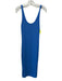 Frame Size S Blue Viscose Blend Knit Scoop Neck Sleeveless Maxi Dress Blue / S