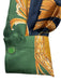 Salvatore Ferragamo Size 42 Cream, Purple, Multi Silk Patchwork Baroque Dress Cream, Purple, Multi / 42