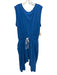 FP Movement Size M Blue Cotton Blend Drawstring Waist Open Back Jumpsuit Blue / M