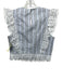 Michael Michael Kors Size 6 Blue & White Cotton Eyelet Lace Stripe Skirt Set Blue & White / 6