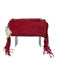 Free People Red Suede Fringe Zip closure Shoulder Bag Red / Small