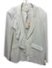 Cinq a Sept Size 10 White Triacetate Blend Ruffle Asymmetric Jacket White / 10
