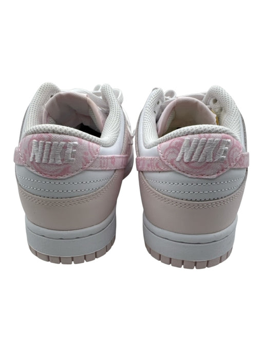 Nike Shoe Size 8.5 Pink & White Leather Upper lace up Low Top Sneakers Pink & White / 8.5