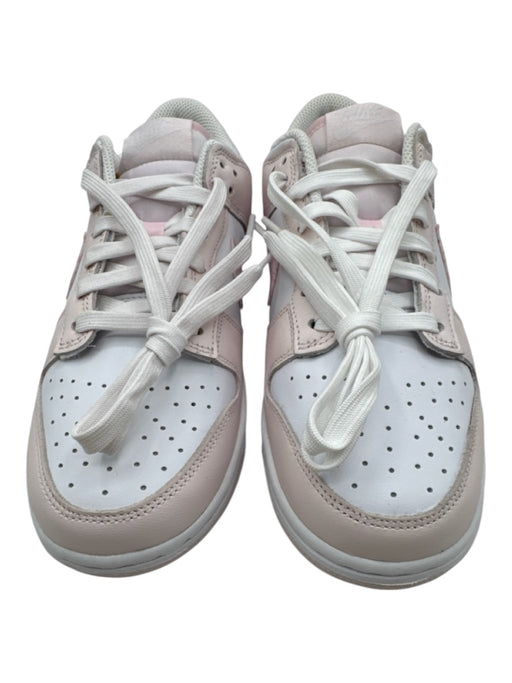 Nike Shoe Size 8.5 Pink & White Leather Upper lace up Low Top Sneakers Pink & White / 8.5