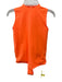 SKIMS Size S/M Neon Orange Nylon Blend Crew Neck Sleeveless Snap Button Bodysuit Neon Orange / S/M