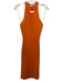 A.L.C. Size S Orange Viscose Sleeveless High Neck Cut Out back Midi Dress Orange / S