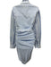 Essentiel Antwerp Size 36 Blue & White Cotton Striped Button Front Dress Blue & White / 36