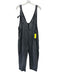 We The Free Size M/L Black Wash Cotton Adjustable Strap Patch Pockets Jumpsuit Black Wash / M/L
